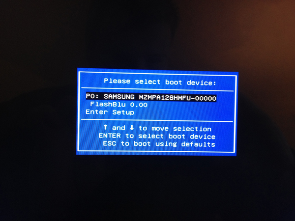 Samsung Series 7 Slate Boot Selection