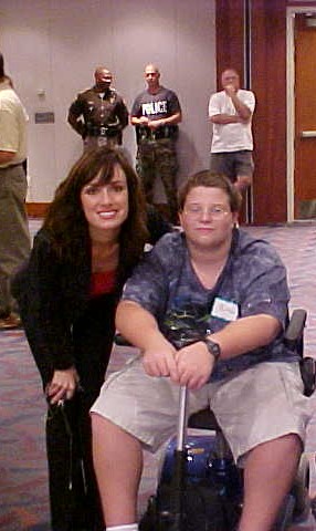 Matt at MDA Telethon with a Fox 59 Newscaster