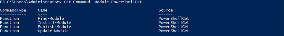 PowerShellGetCmdlets