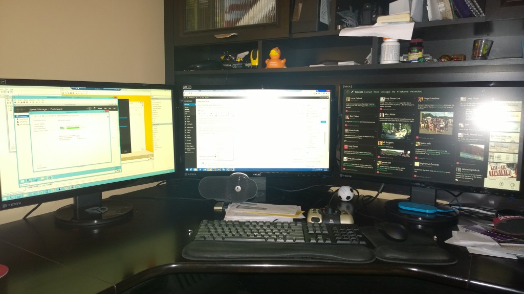 The new monitor setup
